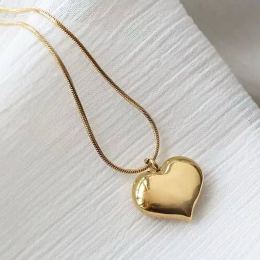 Anti Tarnish Heart Necklace
