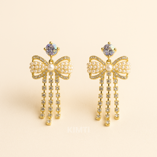 Victorian Glitz Bow Earring