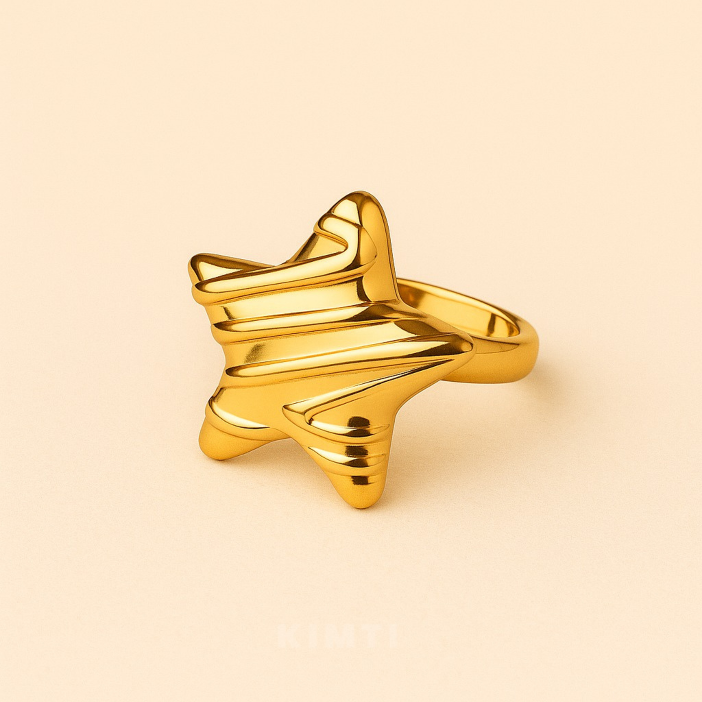 18K Gold Plated Luminia Star Ring for Women