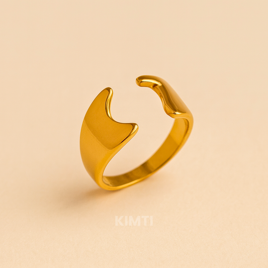 18k Gold Plated Serene Spark Ring