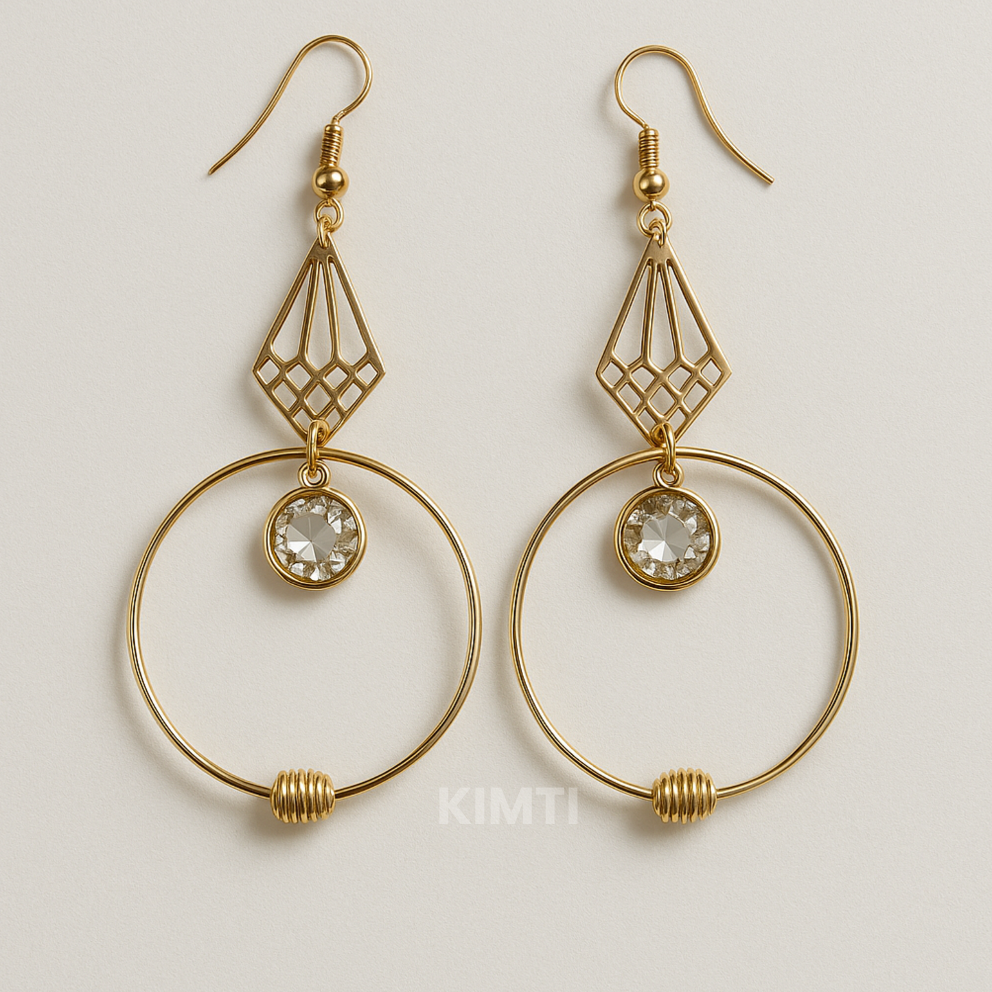 Party All Night Golden Dangle Earring