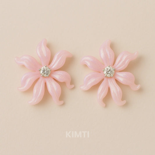 Luxe Petal Flower Studs Earring