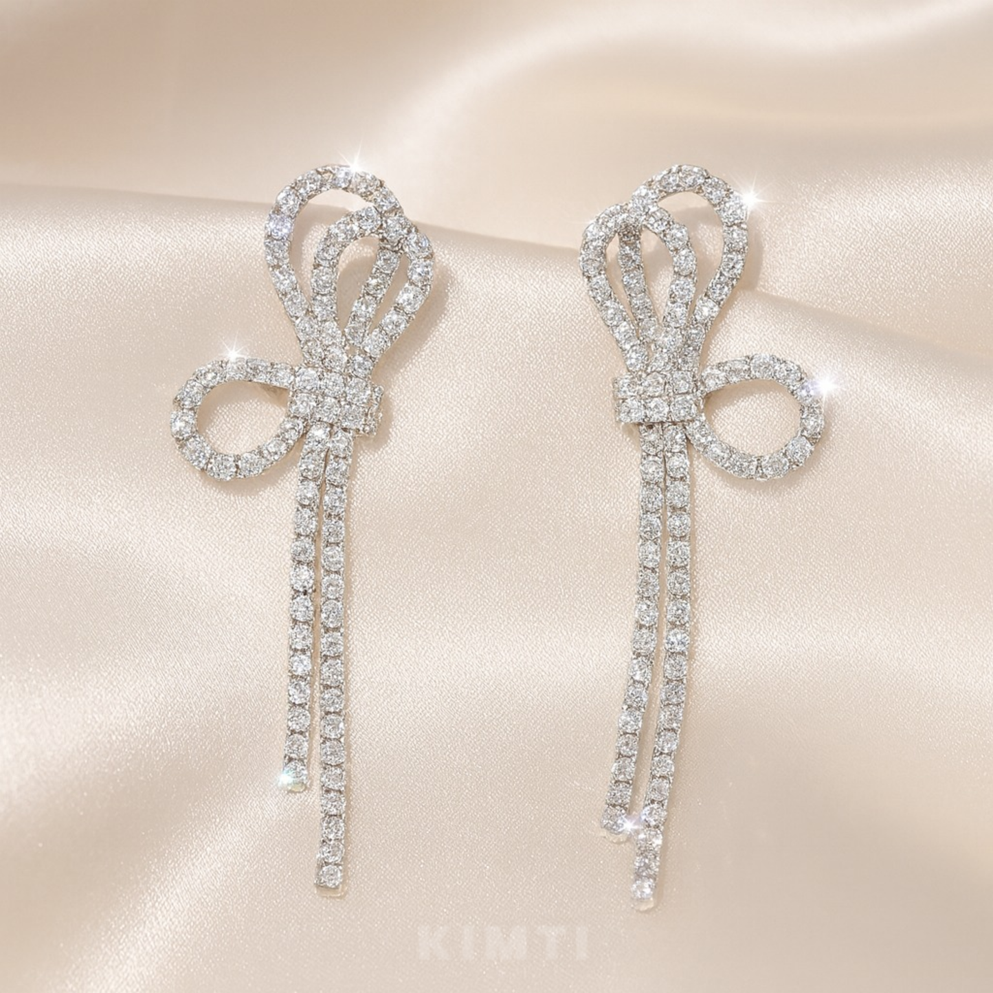 Crystal Ribbon Luxury Danglers