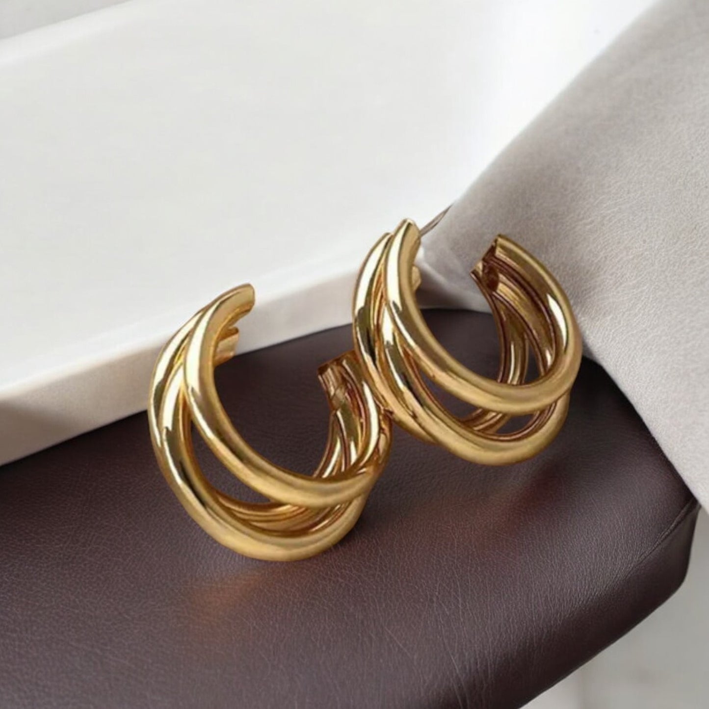 Just Rs. 49 Turn Him On Golden Hoops Earring
