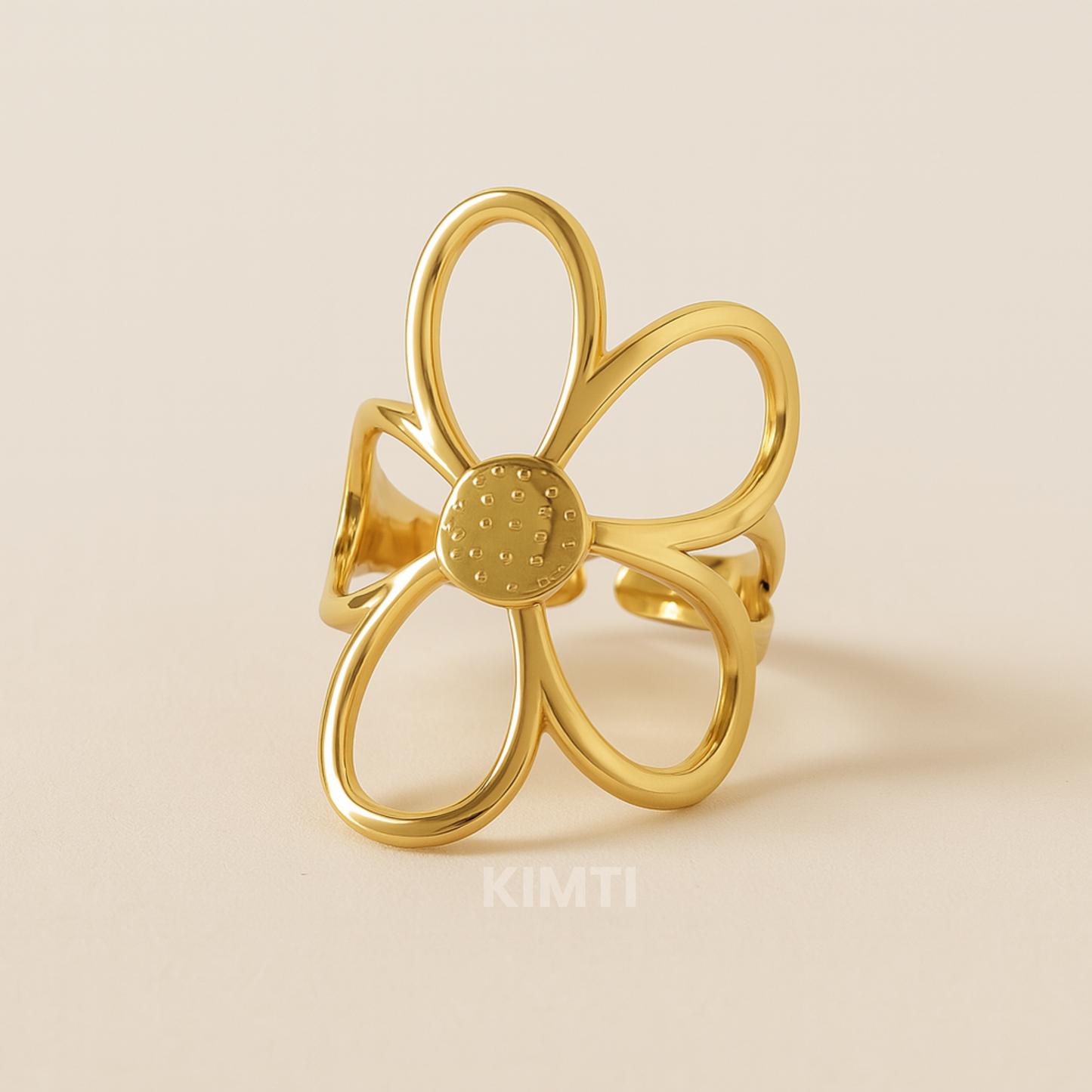 18k Gold Plated Daisy Flower Ring