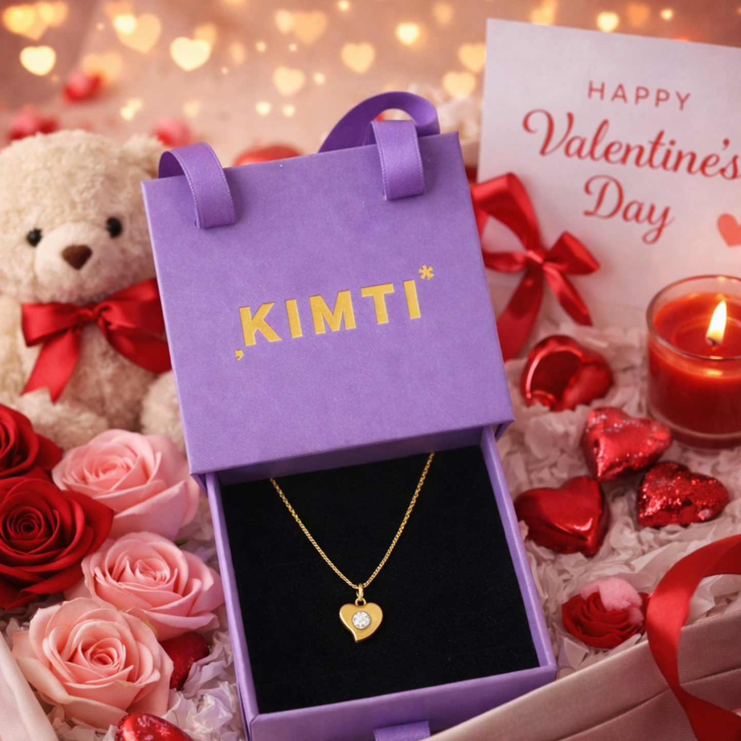 18K Gold Plated Mini Heart Necklace