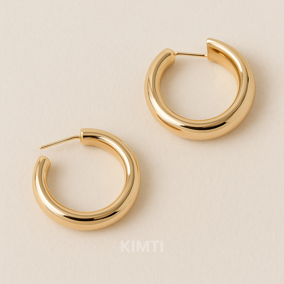 Dominique Hoop Statement Earring