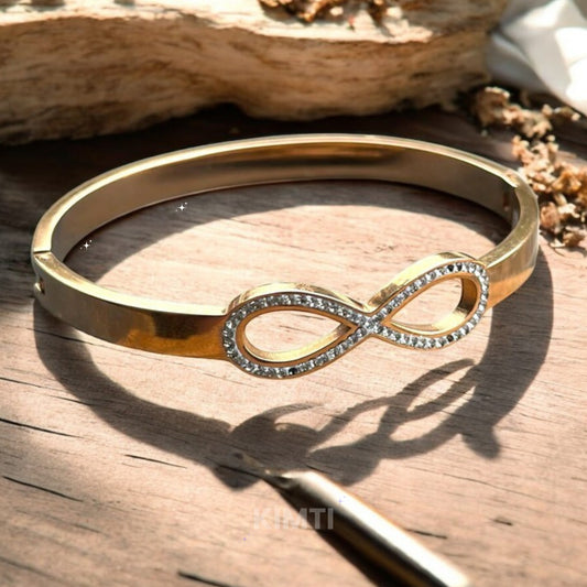 Anti Tarnish 18K Gold Plated Infinity Bracelet