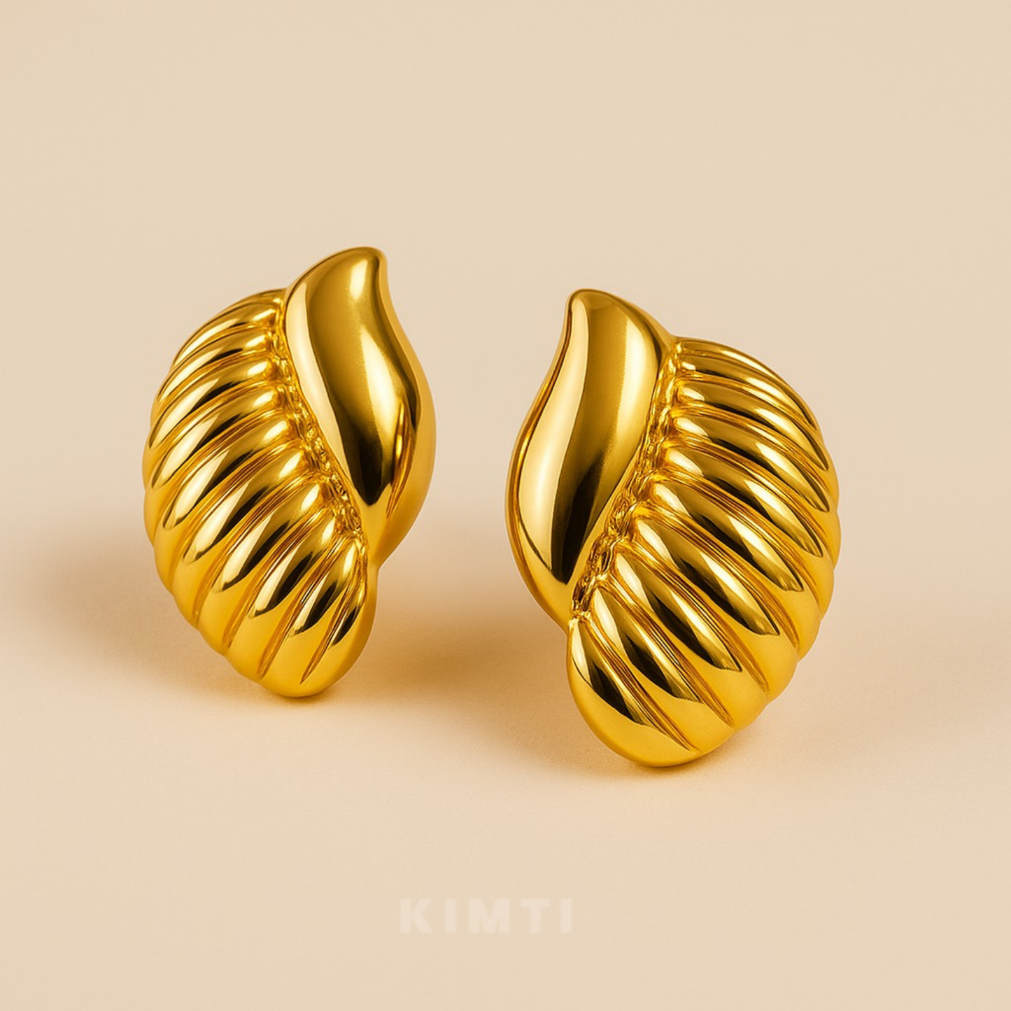 18K Gold Plated Ocean Crest Earrings