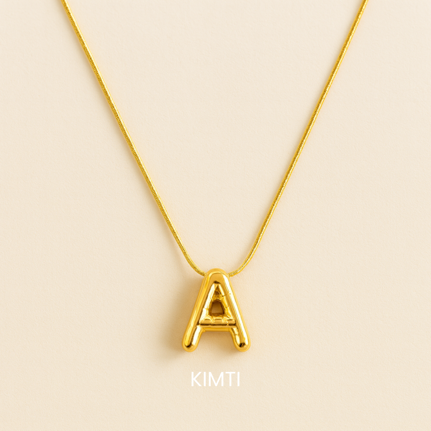 18k Gold Plated Initial Letter Necklace