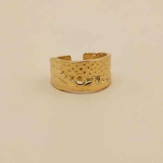 18k High Gloss Stainless Steel Infinite Ring