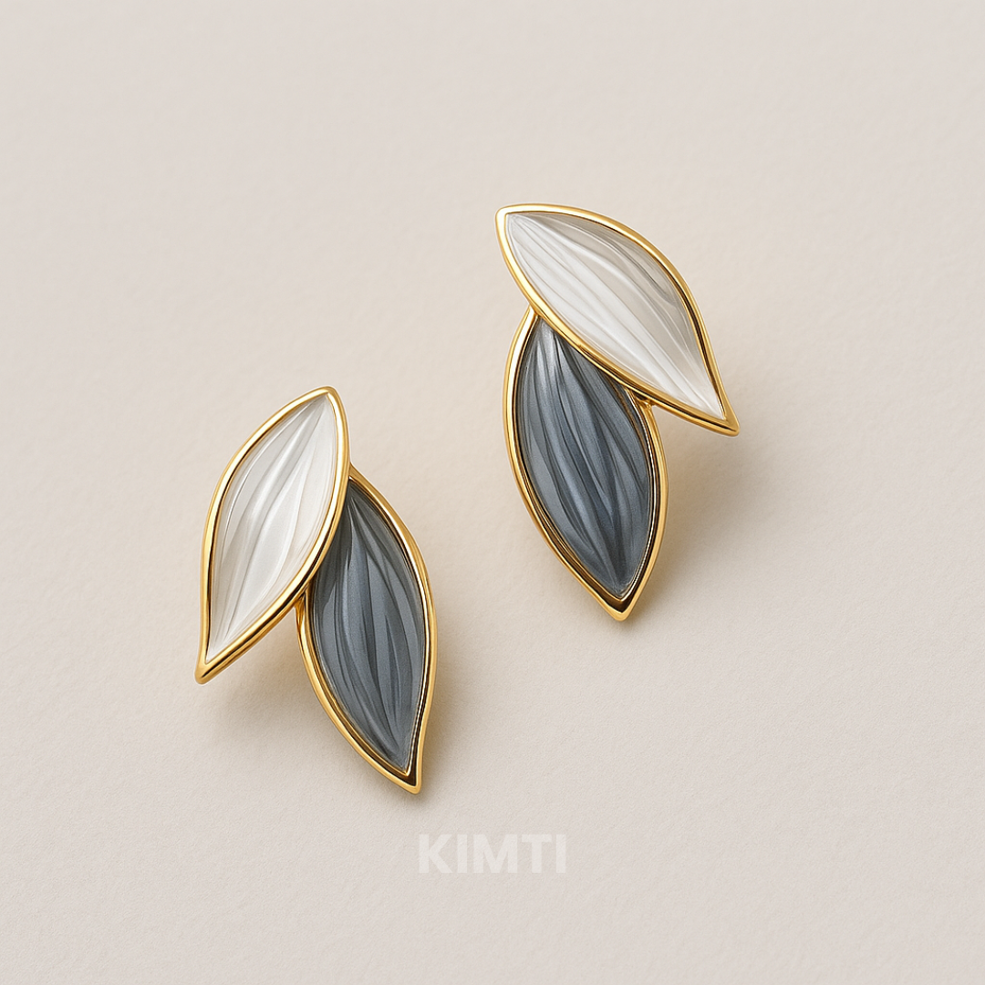 Enchanted Leaf Charms Stud Earring