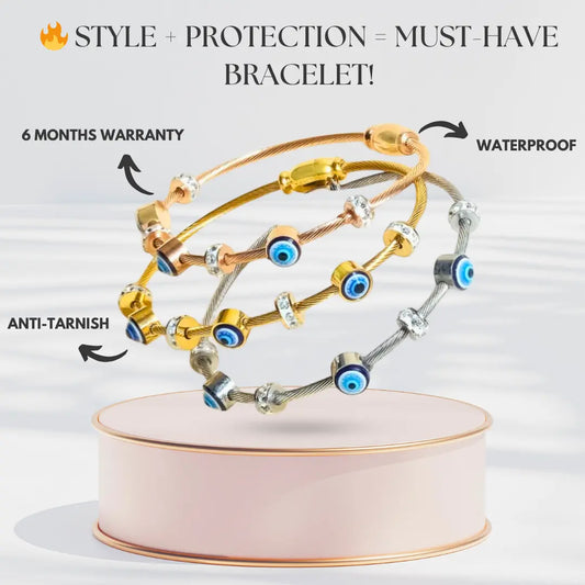 Evil Eye 18K Gold Plated Bracelet