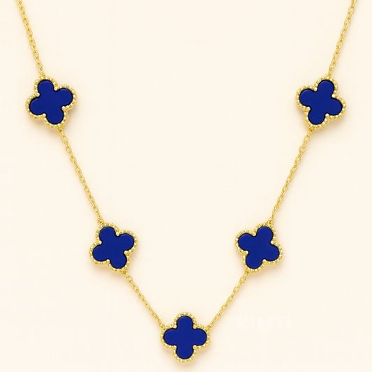 18k Gold Plated Opulent Bloom Clover Anti Tarnish Necklace