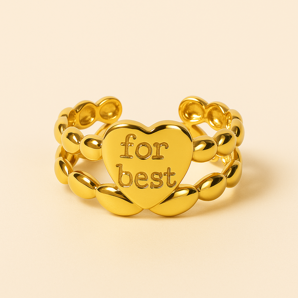 For Best Heart Ring Kimti Luxury
