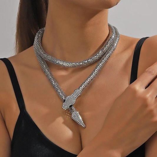 Snake Silver Necklace