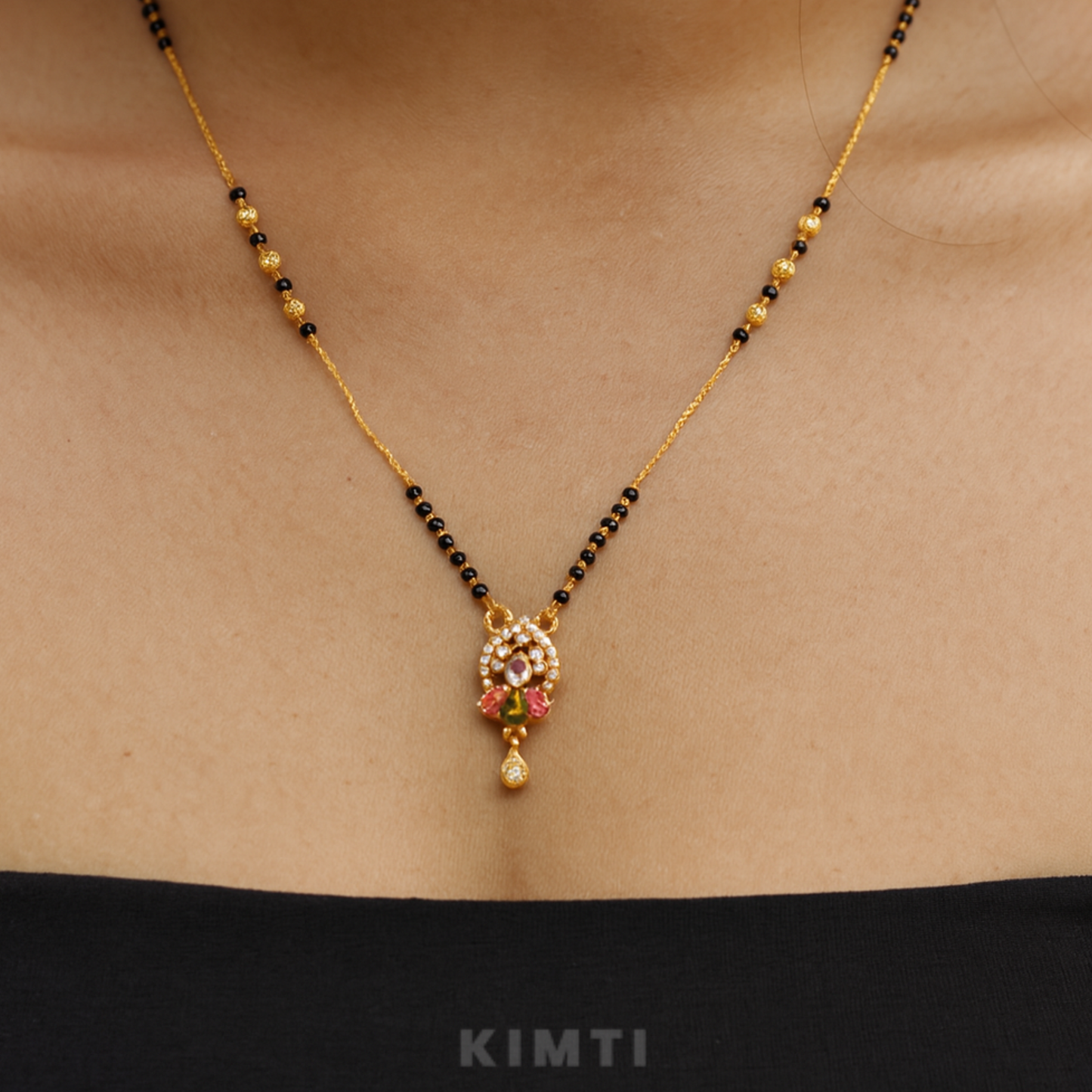 18K Gold Plated Meenakari Style Mangalsutra