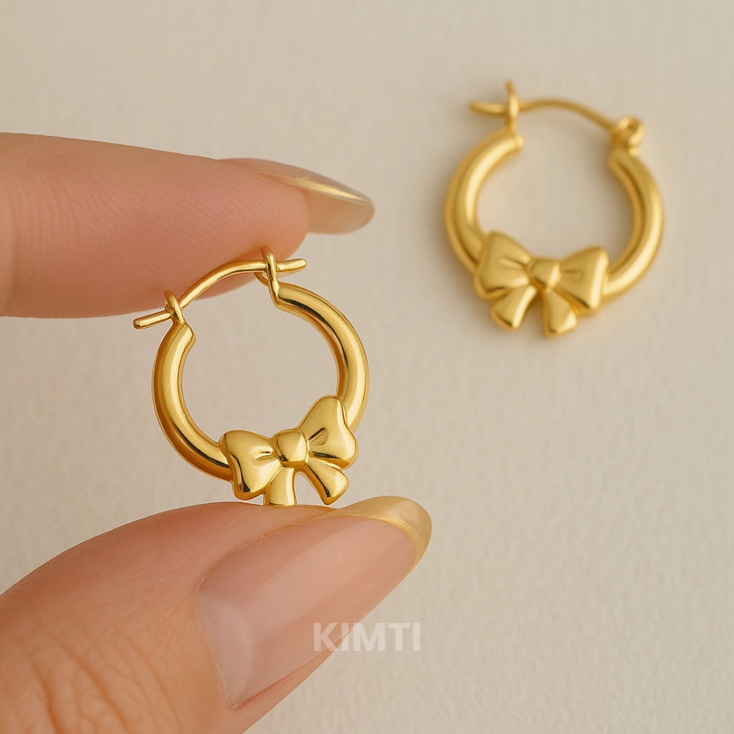 Golden Bold Hoops Earring