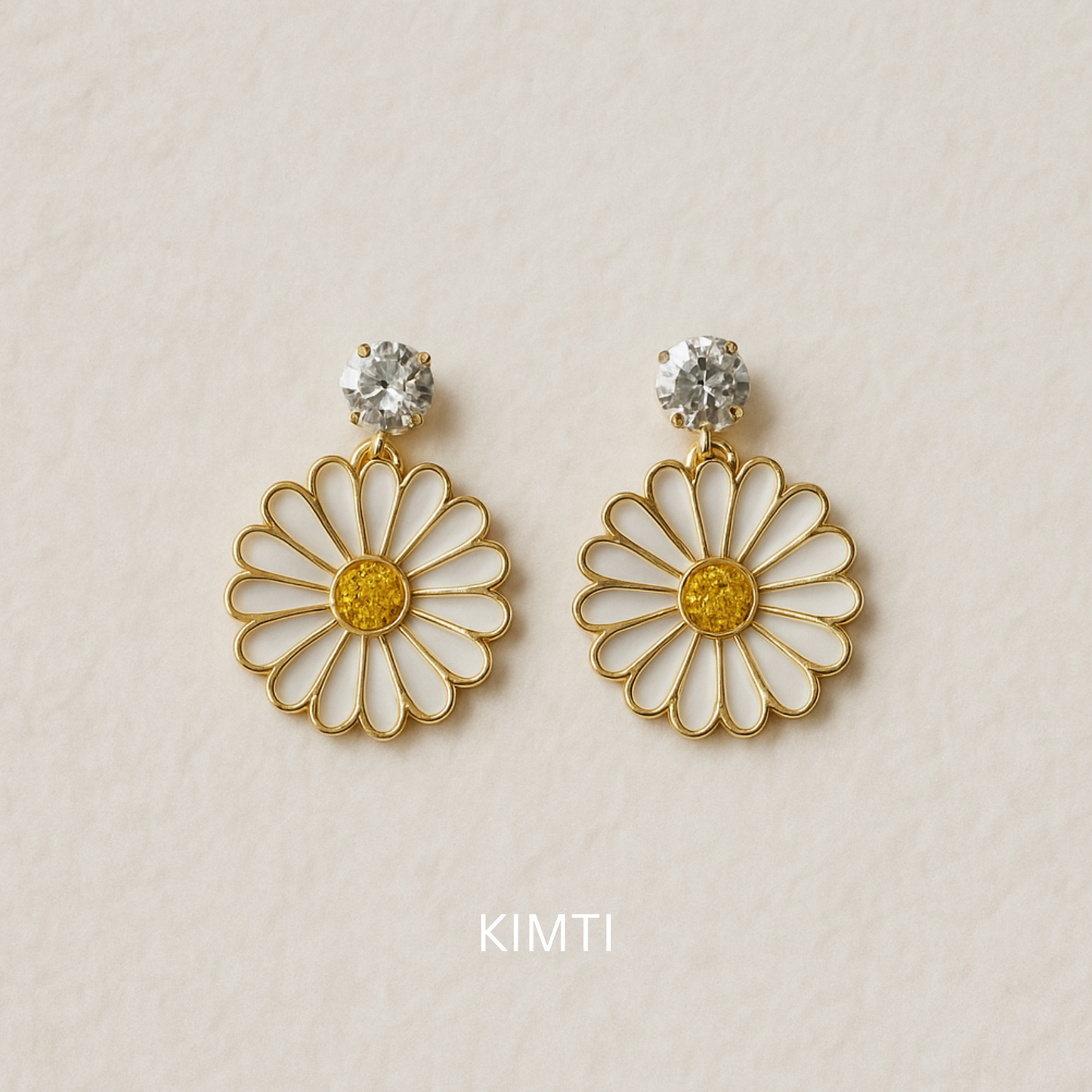 Flower White Latest Drop Western Earrings
