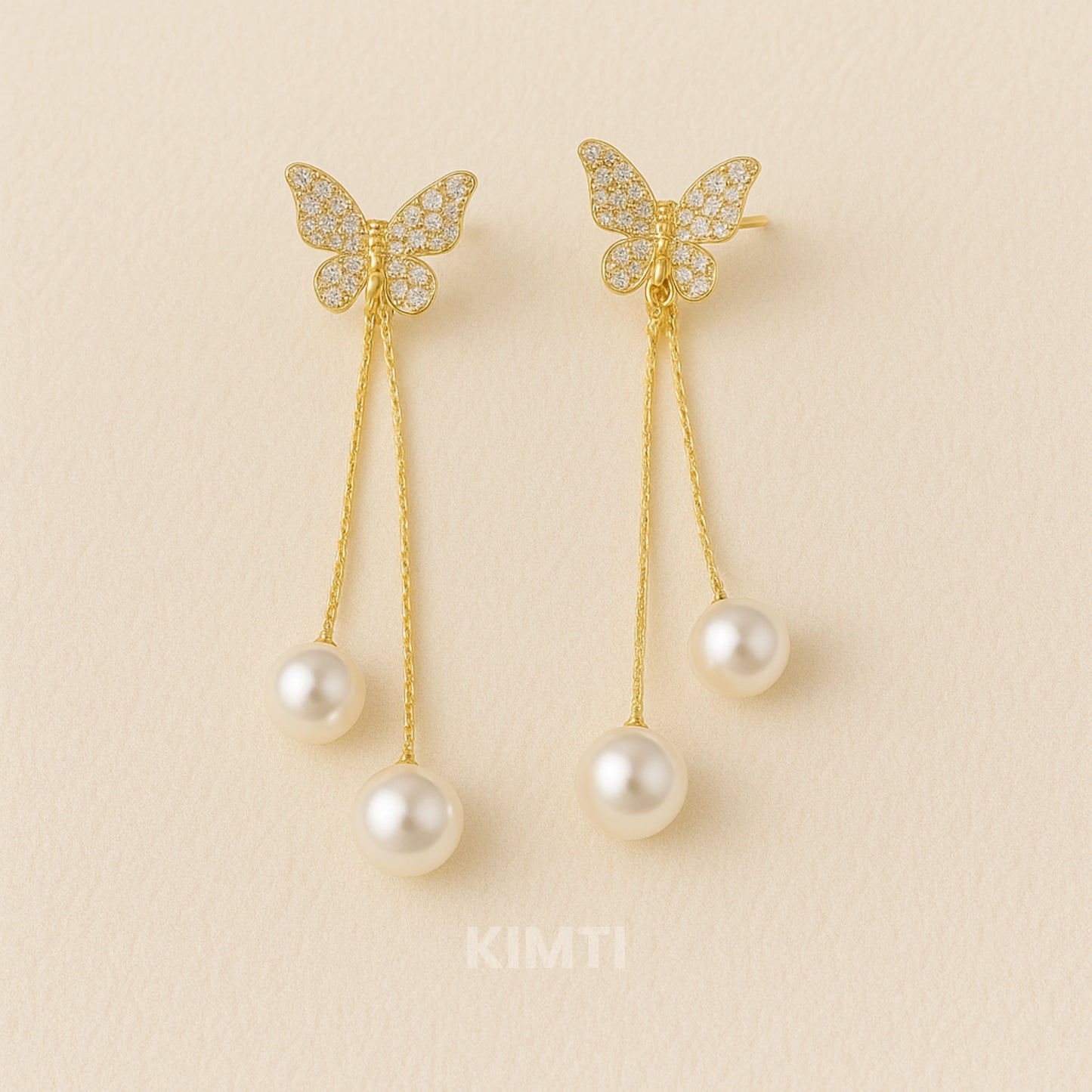 Butterfly Dangler Silver Earring