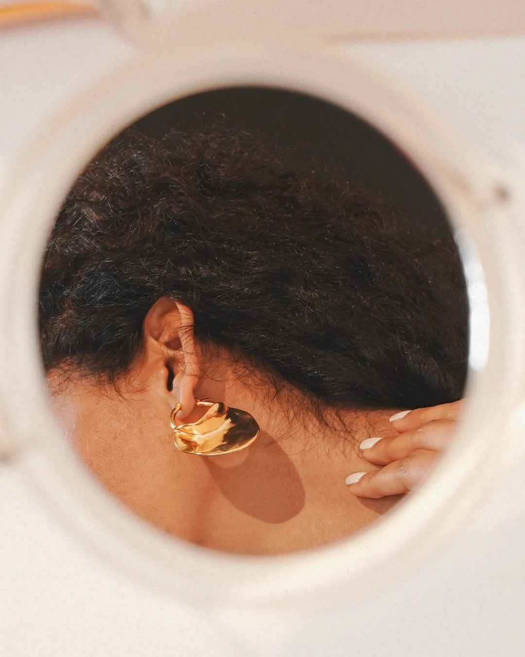 Orivane 18 K Gold Plated Soirée Earrings