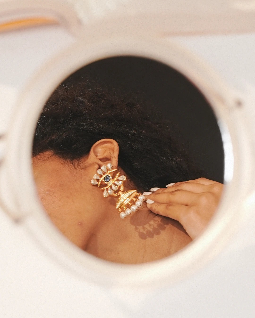 Ophira 18 K Gold Plated Soirée Earrings