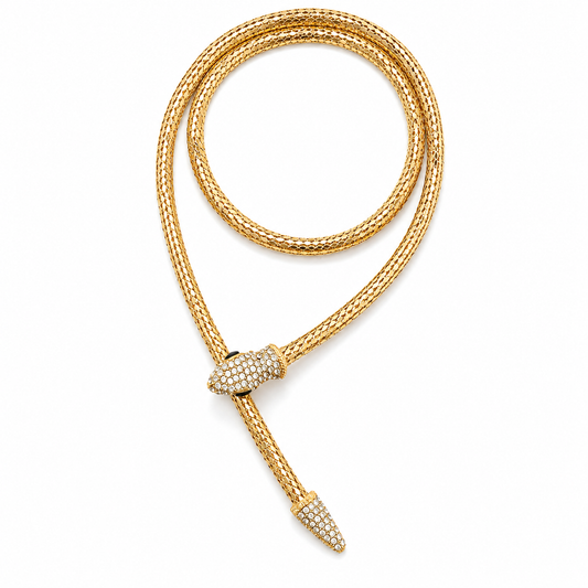 Rs 399 Dual Layer Snake Golden Necklace