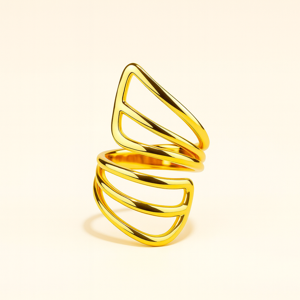 18K GOLD Plated Golden Mirage Ring