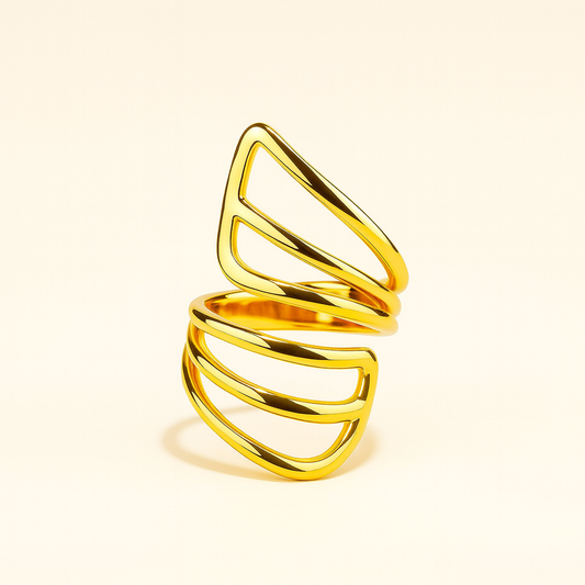 18K GOLD Plated Golden Mirage Ring