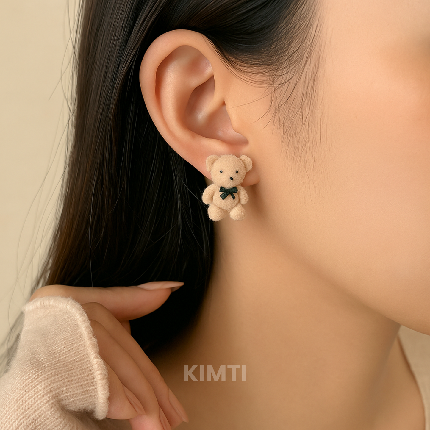 Teddy Bear Stud Earring