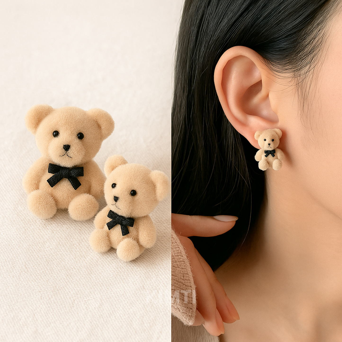 Teddy Bear Stud Earring