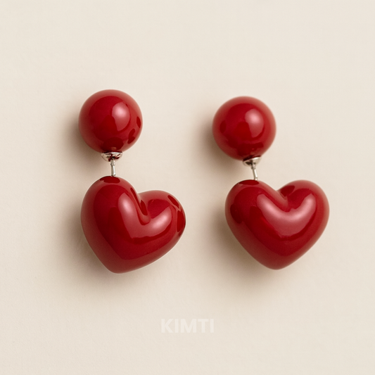 Candy Heart Stud Earring