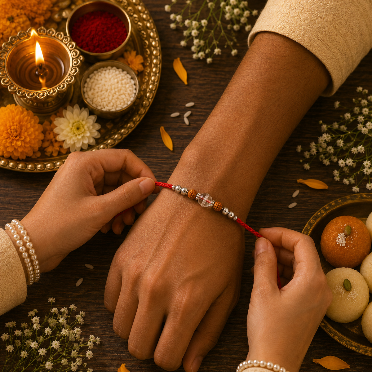 Blessing Bead Rudraksha Rakhi