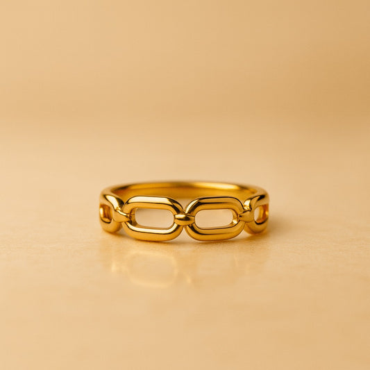 18k Gold Plated Bound in Gold Ring