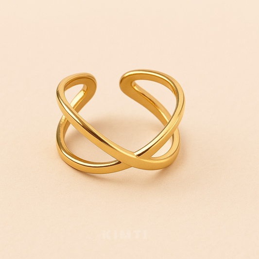 18K Gold Plated Verla Radiant Ring for Women