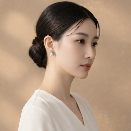 Enchanted Leaf Charms Stud Earring