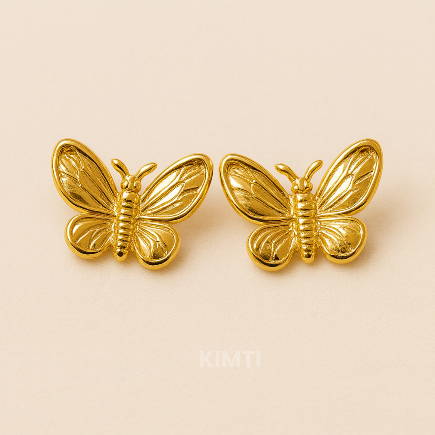 18k Gold Plated Mini Midas Butterfly Studs Earring