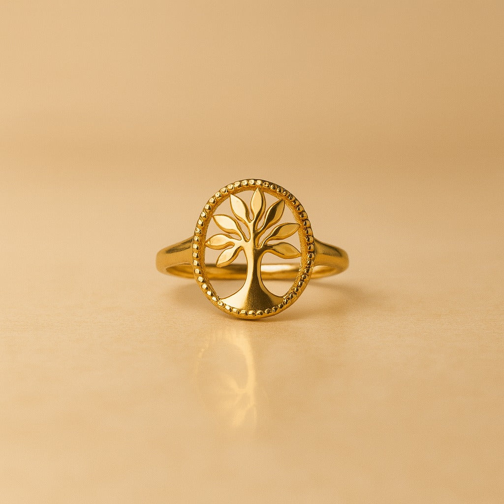 18k Gold plated Circle of Life Ring