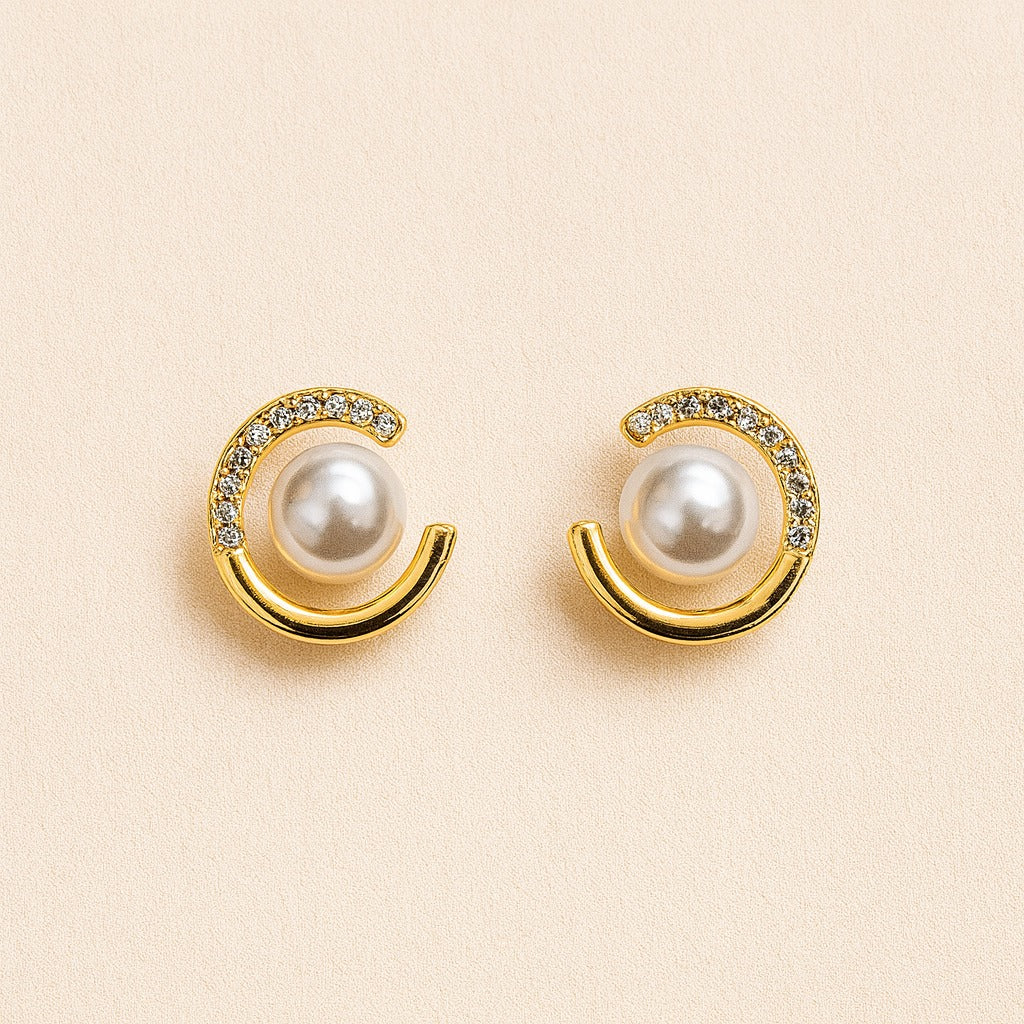 Celeste Crescent Earrings