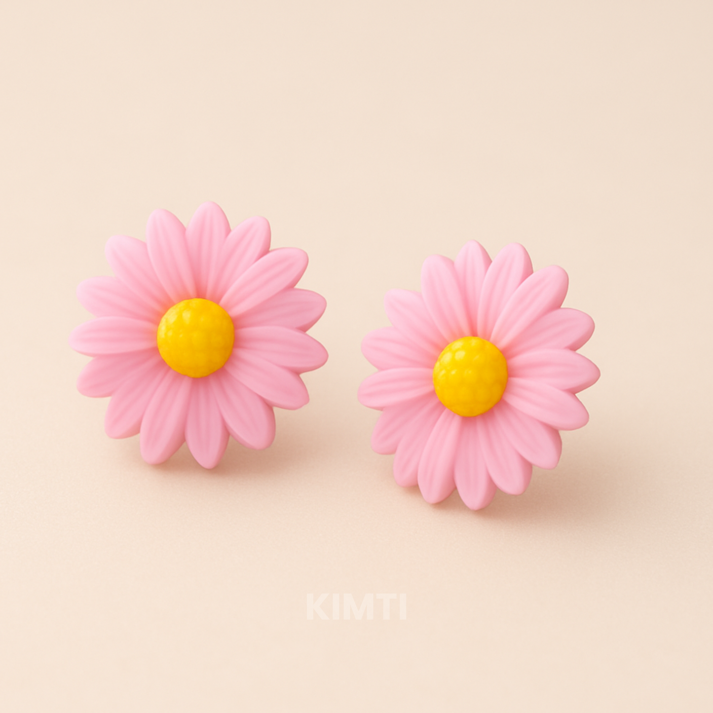 Pink Daisy Pops Earring