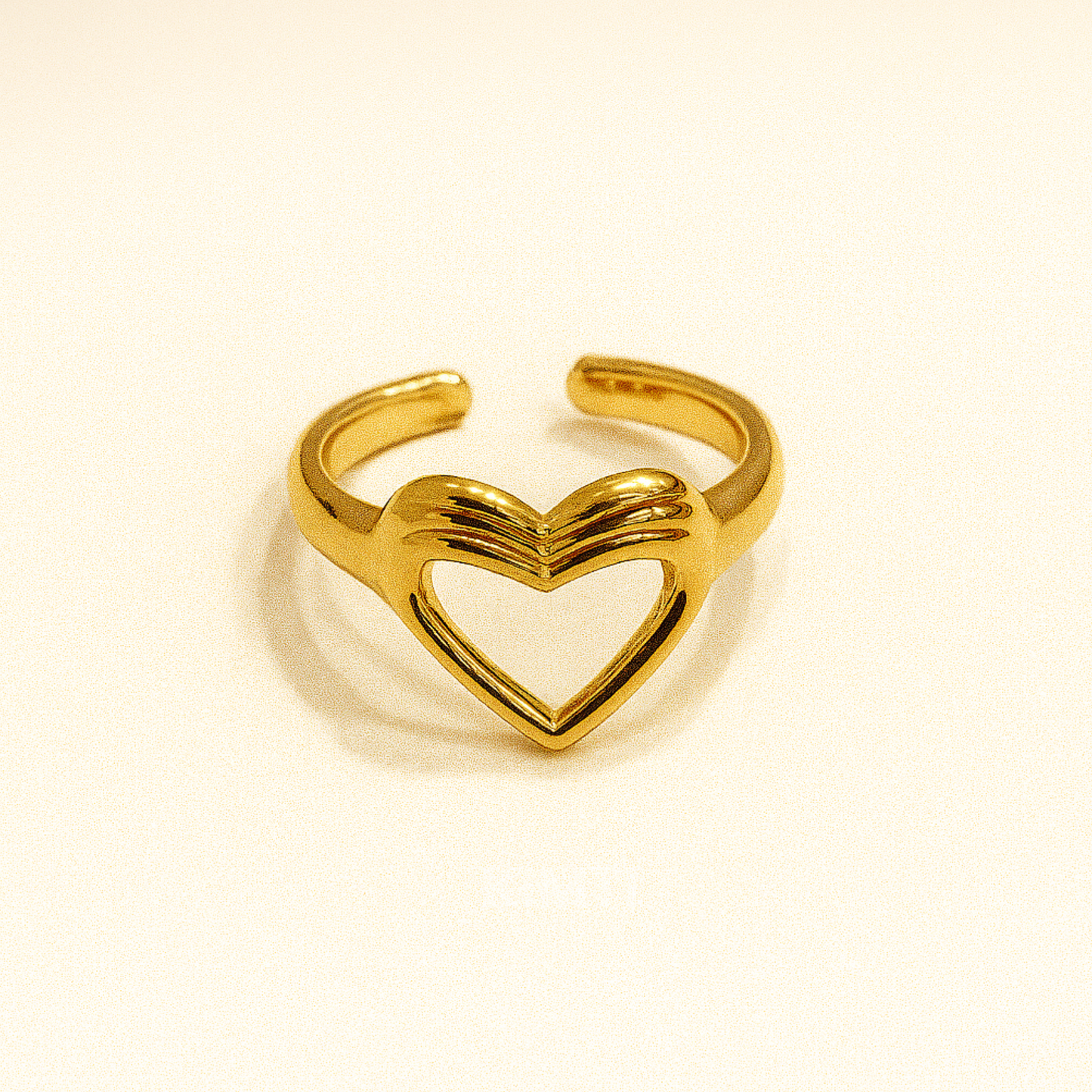 18k Gold Plated Valeria Heart Ring