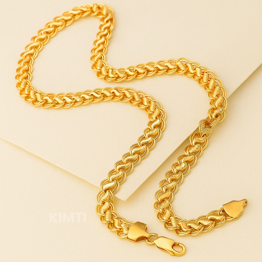 Men-18k Gold Plated Snake Thick Anti Tarnish Chain