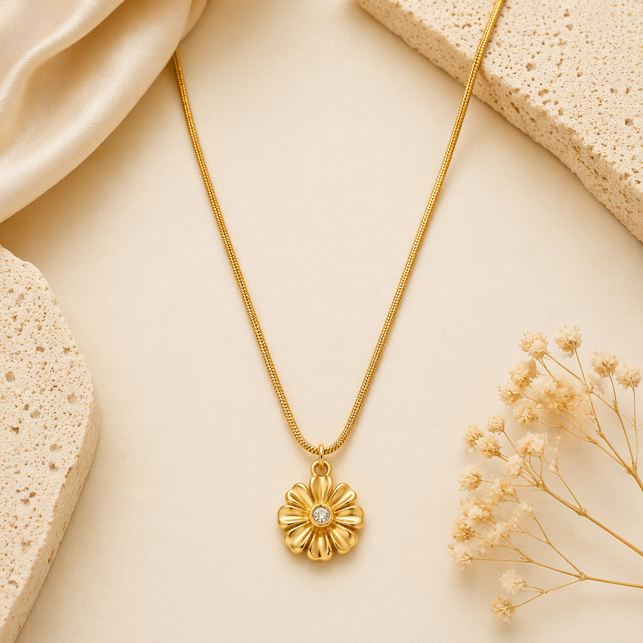 18K Gold Plated Bloom Spark Necklace