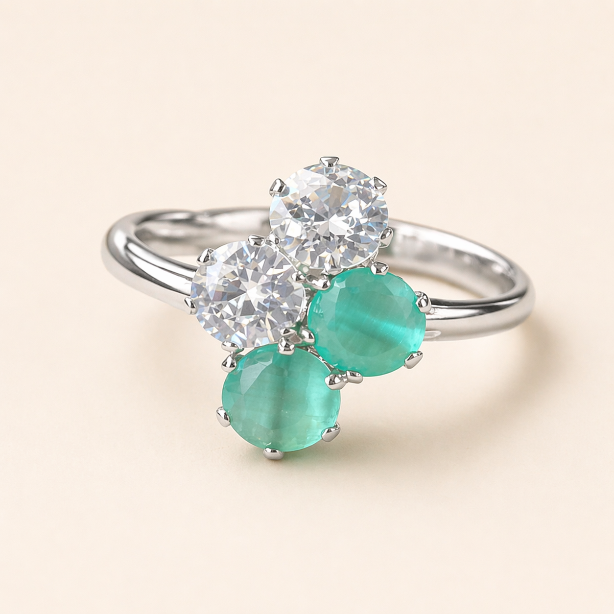 Twin-Stone Statement Ring