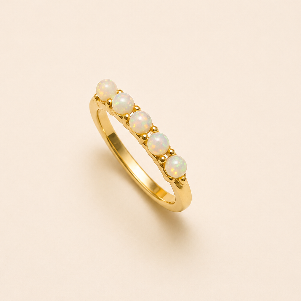 Gold Plated Pearl Ring