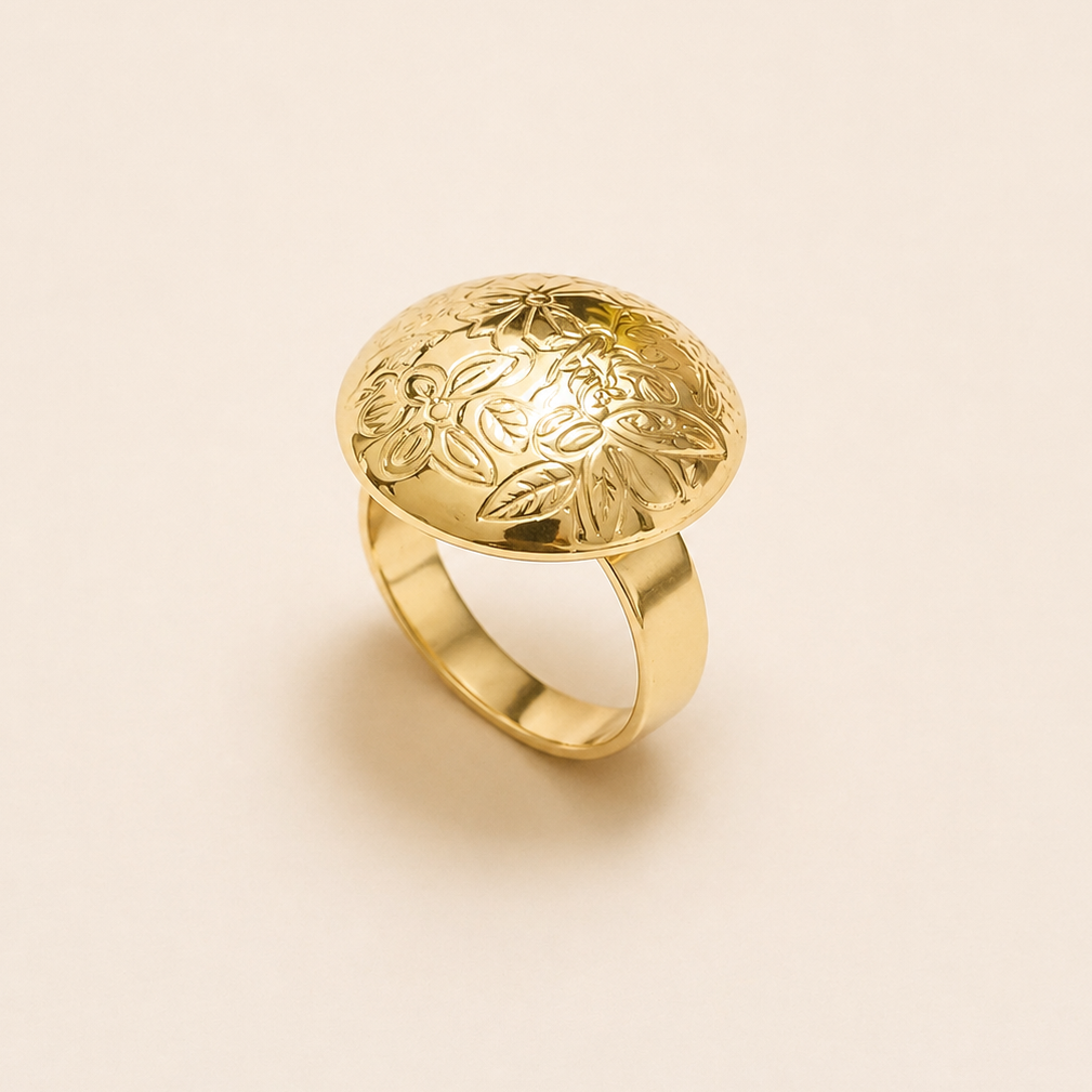 Gold Plated GlowBar Ring
