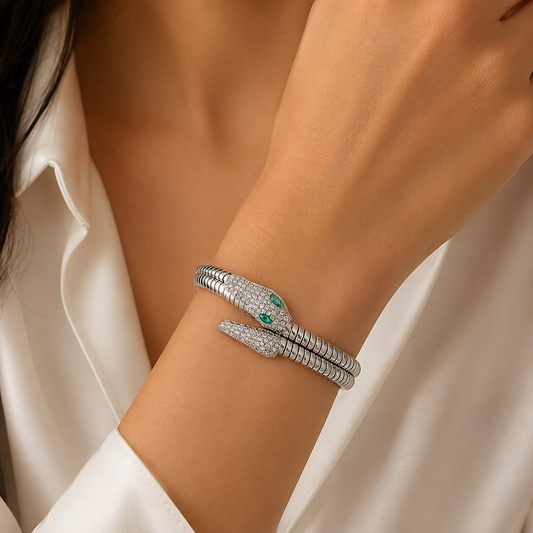 Silver Snake Bracelet