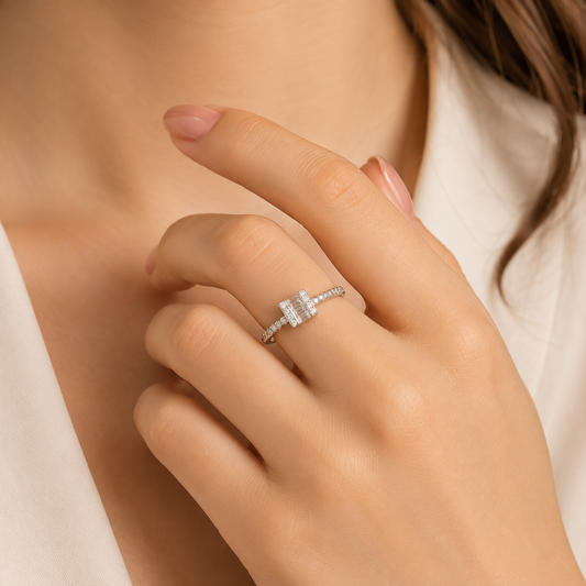 Ad Diamond Finger Ring for Women