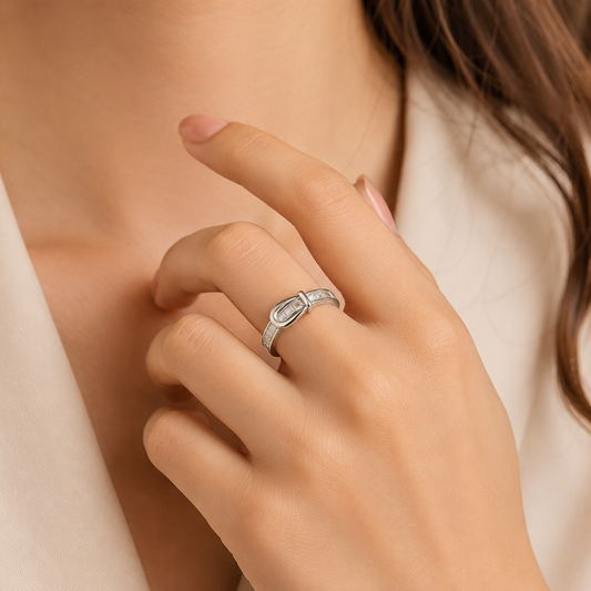 Prsteň Silver Opasok Ring