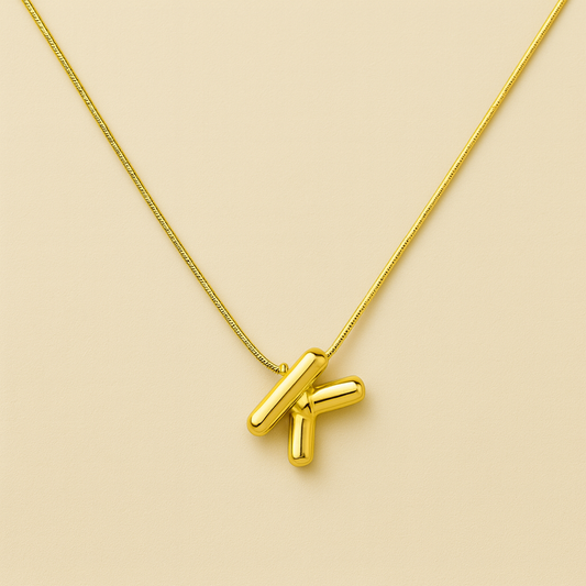 Initials Letter "K" Anti Tarnish Necklace